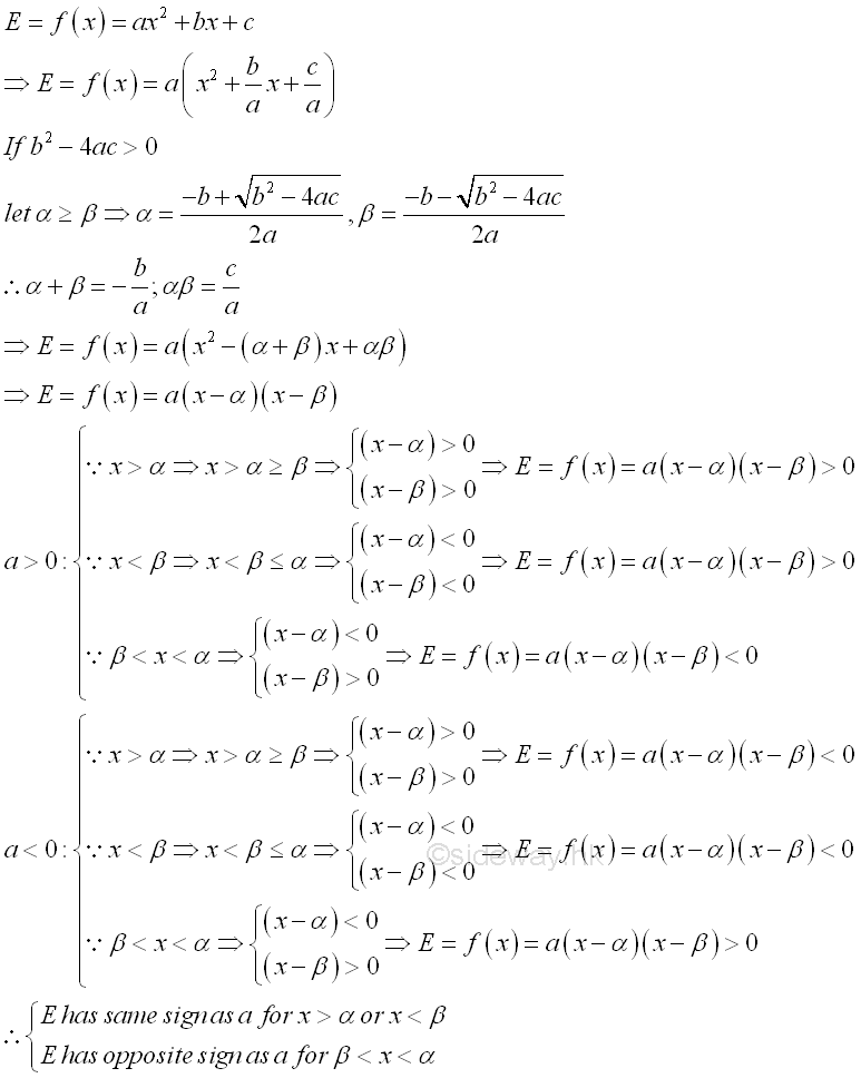 Quadratic Equations 7 5 Sideway Output To